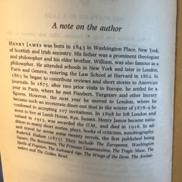 Henry James, The Portrait of a Lady, Penguin Classics paperback - Picture 5 of 9
